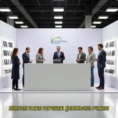 dekorasi stand pameran bondowoso murah